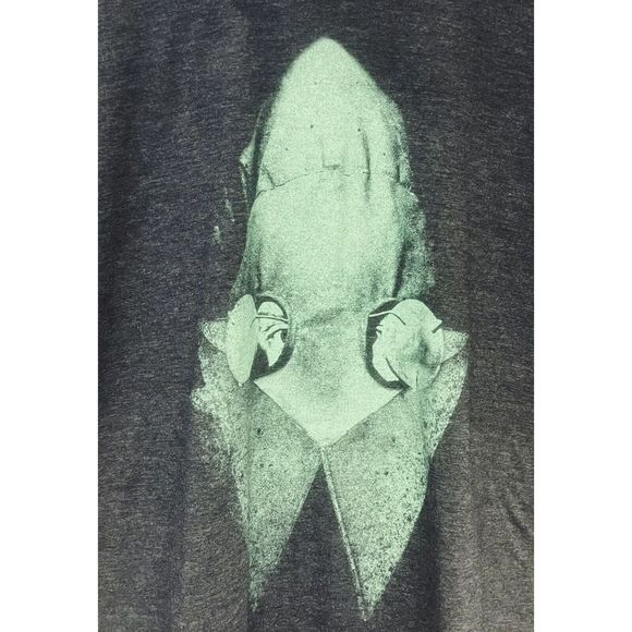 Sigur Ros Band Concert T Shirt Size Large Green Grey Design Jonsi Vintage - Picture 2 of 5